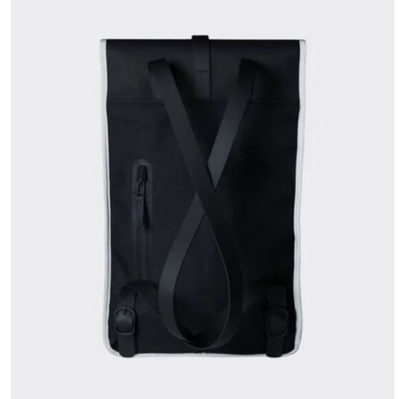 RAINS Reflective Backpack in Black Style No. 14090 Unisex Men Women main image 10